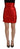 Dolce & Gabbana Metallic Red High Waist Mini Skirt