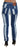 Dolce & Gabbana Cobalt Blue Stripes Skinny Denim Cotton Jeans