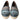Dolce & Gabbana Blue Gray Leather Buffalo Espadrille Shoes