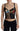Dolce & Gabbana Black Patchwork Sicily Blouse Corset Cropped Top