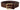 Dolce & Gabbana Brown Leather Studded Gold Tone Metal Buckle Belt