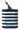 Dolce & Gabbana Chic Blue Striped Leather Airpods Case