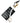 Dolce & Gabbana Black Silicone DG Logo Gold Brass Keychain