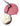 Dolce & Gabbana Pink Calfskin Leather Round Logo Print Hand Mirror Holder