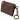 Dolce & Gabbana Brown Leather Zip Logo Keyring Coin Purse Wallet