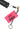 Dolce & Gabbana Chic Pink Leather-Trimmed Keychain