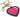 Dolce & Gabbana Elegant Black Leather Keychain with Fuchsia Accent