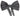 Dolce & Gabbana Black White Pattern Adjustable Neck Papillon Bow Tie