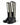Dolce & Gabbana Black Rubber Knee High Flat Boots Shoes