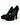 Dolce & Gabbana Black Suede Leather Platform Heel Pumps Shoes