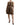 Dolce & Gabbana Brown Leopard Print Sleeveless A-line Dress