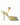 Dolce & Gabbana Yellow Satin Crystal Mary Janes Sandals