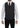 Dolce & Gabbana Black Striped Wool Single Breasted Vest