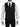Dolce & Gabbana Black Striped Wool Single Breasted Vest
