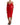 Dolce & Gabbana Red Nylon Stretch Cut Out Midi Dress