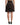 Dolce & Gabbana Black Rose Print High Waist A-line Mini Skirt
