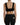 Dolce & Gabbana Black Cropped Cashmere V-neck Bustier Top