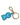 Dolce & Gabbana Elegant Blue Gold Keychain Accessory