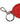Dolce & Gabbana Red Rubber DG Logo Silver Brass Metal Keyring Keychain