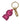 Dolce & Gabbana Chic Gold and Pink Logo Keychain