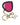 Dolce & Gabbana Stunning Gold and Pink Leather Keychain