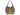 Burberry Small Canterby Mahogany Leather Check Canvas Tote Bag Purse