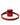 Dolce & Gabbana Red Calfskin Leather Logo Print Strap Men Airpods Case
