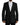Dolce & Gabbana Black Wool Notch SingleBreasted Coat Blazer