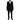 Dolce & Gabbana Black Polyester STAFF Formal 3 Piece Suit