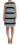 Dolce & Gabbana Blue White Striped Silk Stretch Shift Dress