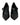 Dolce & Gabbana Black Leather Logo Heels Mary Janes Pumps Shoes