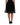 Dolce & Gabbana Black Nylon Lace Trim High Waist A-line Skirt