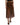 Dolce & Gabbana Brown Polyester Pleated High Waist Midi Skirt