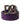 Dolce & Gabbana Purple Leather DG Logo Studs Metal Buckle Belt