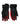 Dolce & Gabbana Black Red Nylon Wrist Length Gloves