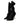Dolce & Gabbana Black Stiletto Heels Mid Calf Boots Shoes