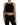 Dolce & Gabbana Black Sleeveless Round Neck Cropped Tank Top