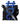 Dolce & Gabbana Black Nylon Blue Leather Hashtag Shopping Tote Bag