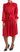 Dolce & Gabbana Red Button Down Belted Midi Satin Silk Dress