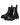 Dolce & Gabbana Black Leather Slip On Stretch Trekking Boots Shoes