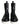Dolce & Gabbana Black Leather Combat Mid Calf Boots Shoes