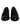 Dolce & Gabbana Black Leather Floral Lace Dress Formal Shoes