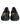 Dolce & Gabbana Black Leather Trekking Derby Embellished Shoes