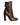 Dolce & Gabbana Brown Leather Heels Mid Calf Boots Shoes