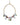 Dolce & Gabbana Multicolor Floral Decor Crystal Gold Brass Chain Necklace