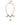 Dolce & Gabbana Gold Chain Brass Crystal Clock Statement Necklace