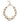 Dolce & Gabbana White Maxi Faux Pearl Beads Crystals Gold Chain Necklace