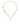 Dolce & Gabbana Gold Tone Brass Chain Religious Cross Pendant Necklace