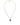 Dolce & Gabbana Sterling Silver 925 Chain Bar Gem Pendant Logo Necklace
