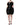 Dolce & Gabbana Black Polyester Ruched Coated Mini Dress